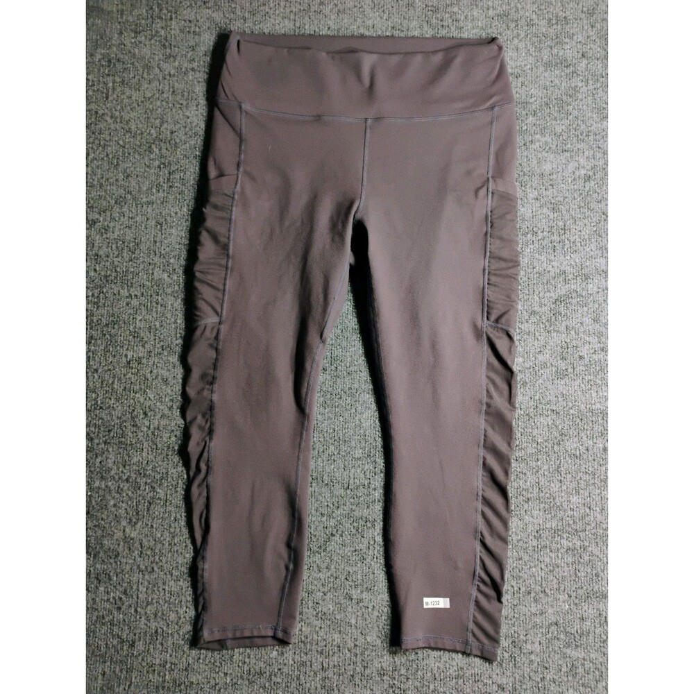 Fabletics PowerHold Leggings Women's XL Gray High Rise Athletic Workout Pants